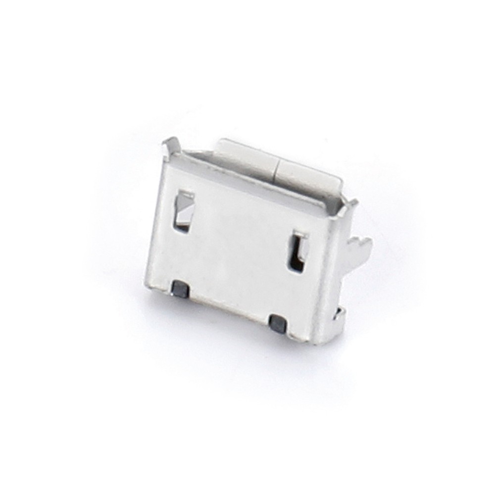 04BT-8145   Micro USB 5F B型 SMT 两脚插板7.2 脚高1.1 加焊盘有柱有卷边