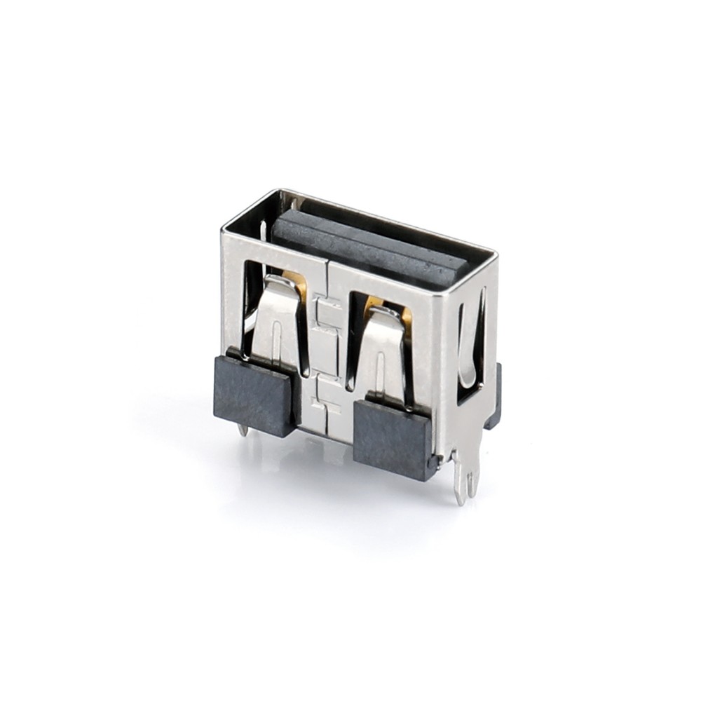 01ASS-1554-N USB AF 180度插板短体10.0鱼叉脚无卷边 大电流(3A)