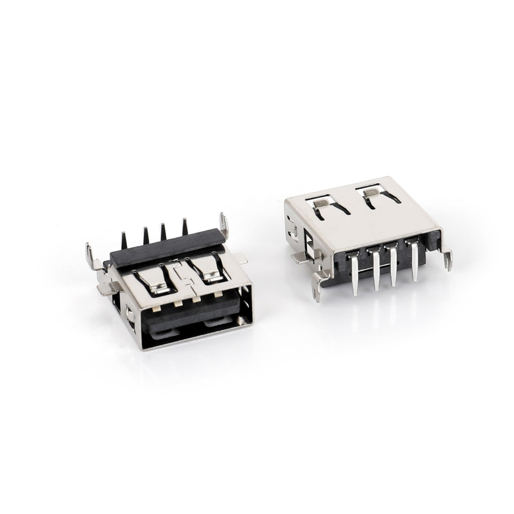 01APR-1508 USB AF 90度沉板破板3.9 前贴后插 有卷边