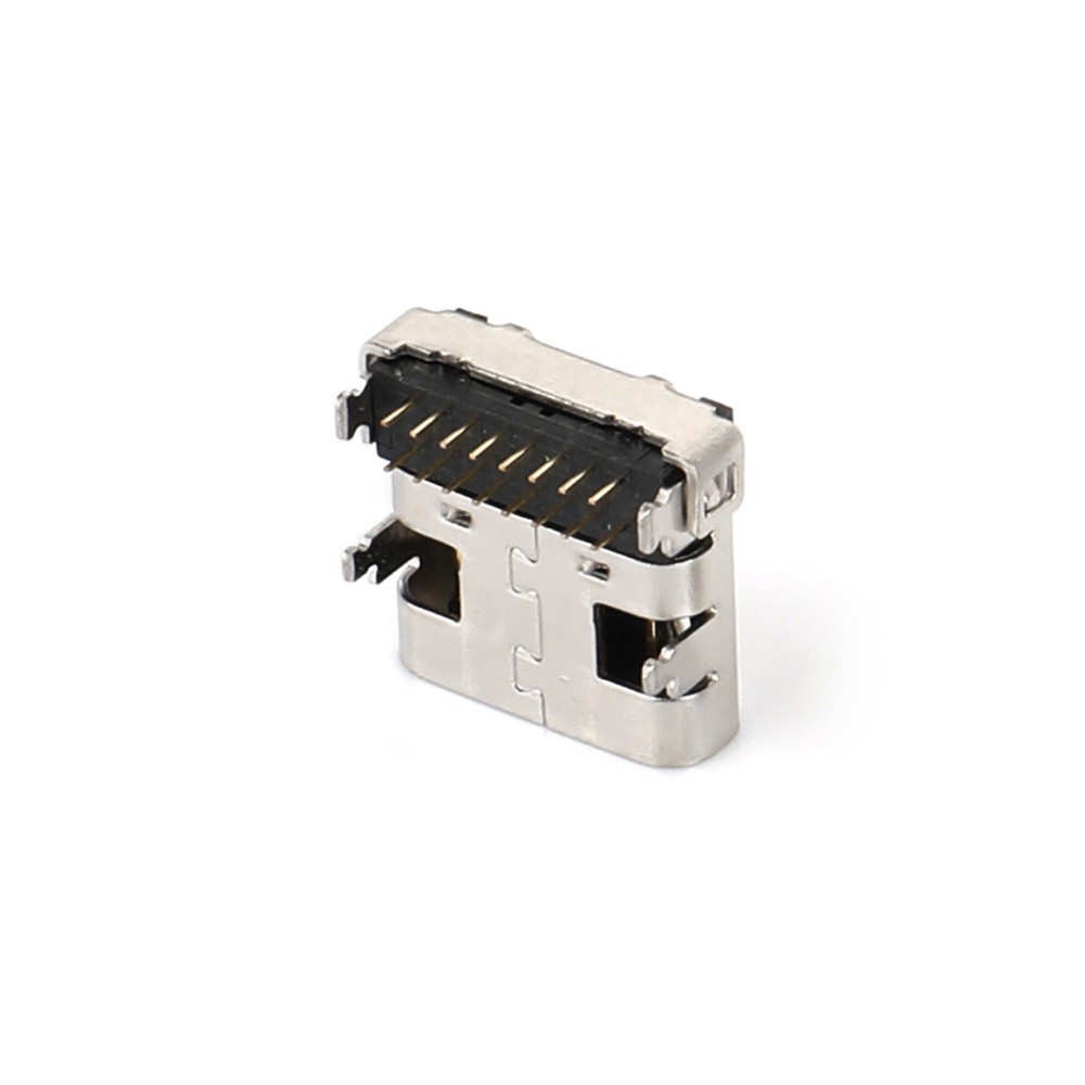 0716R-8610   TYPE CF 16P 双排DIP 板上四脚插板 L8.97(带弹片)