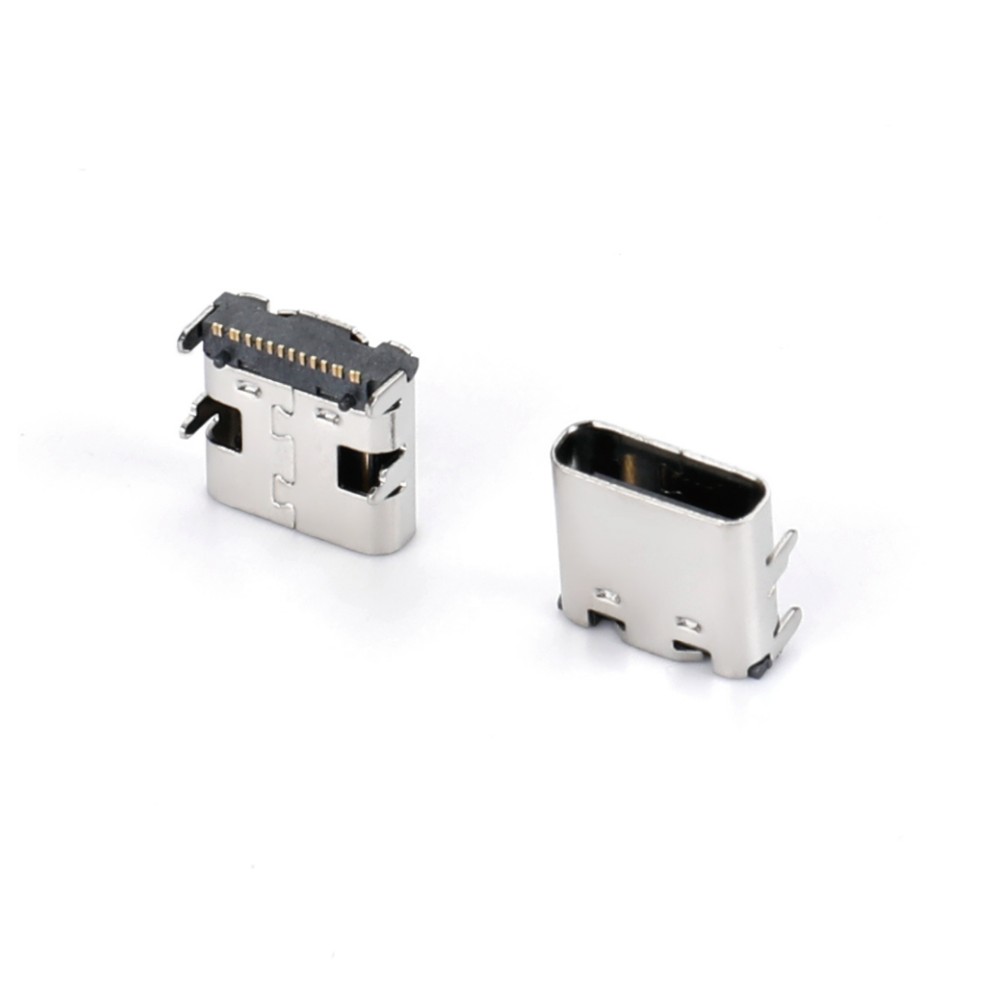 0716T-9221   TYPE CF 16P SMT 90度四脚插板有柱L=8.35