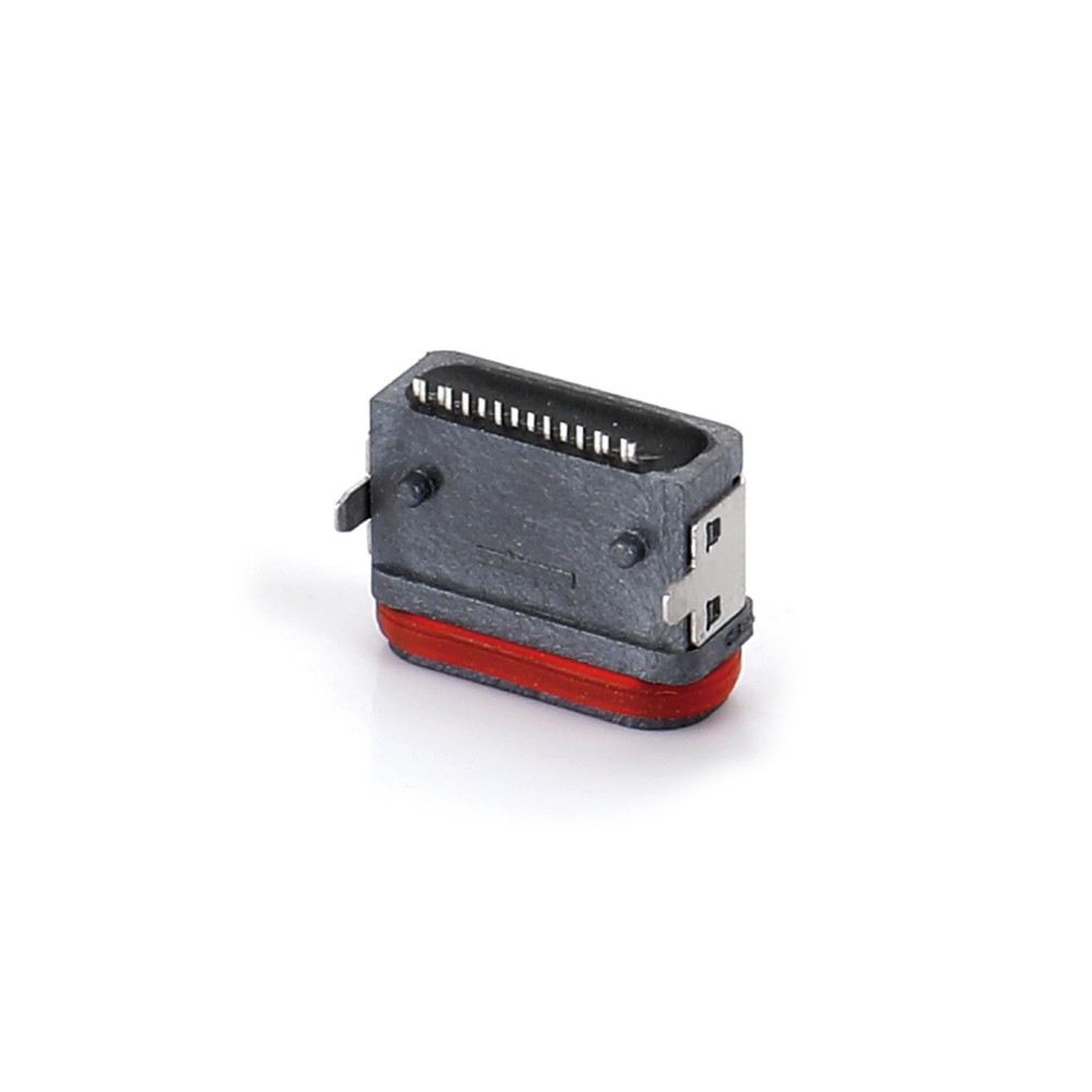 0716T-3657-WP TYPE CF single row 16P SMT board with column on both pins, L7.05 waterproof IP-X6