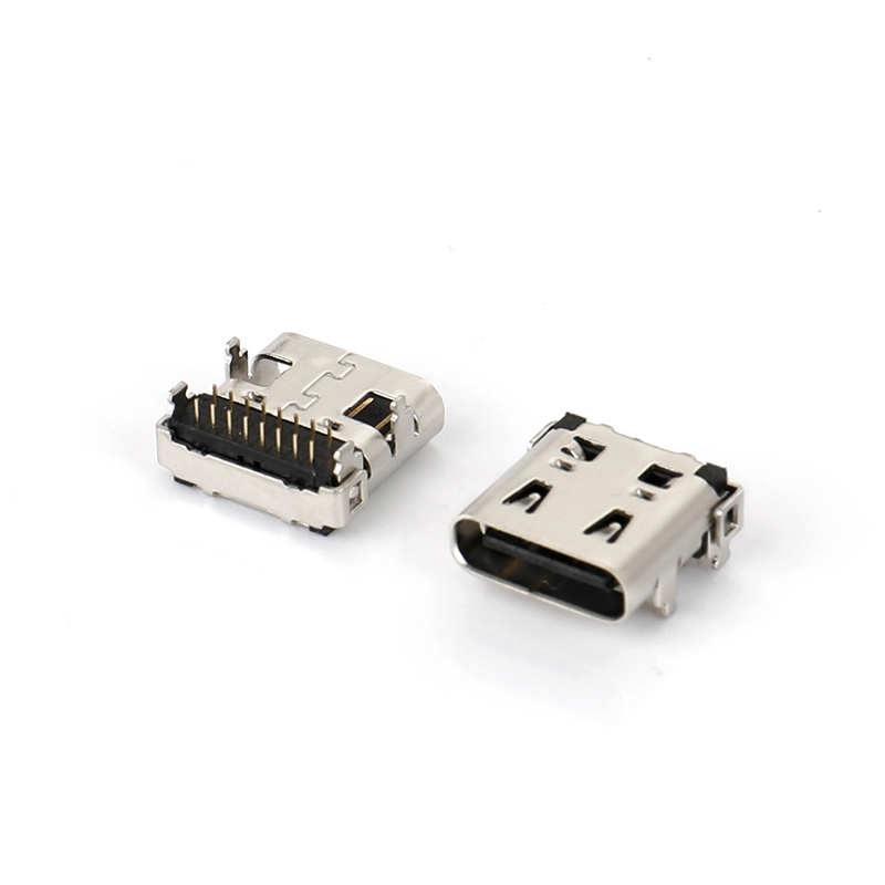 0716R-8610   TYPE CF 16P 双排DIP 板上四脚插板 L8.97(带弹片)