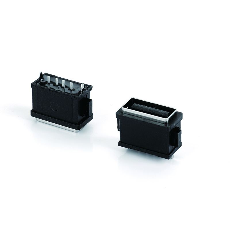 01AS-1621-WPF USB AF 180度 立式防水IPX8 配防水圈 两脚DIP