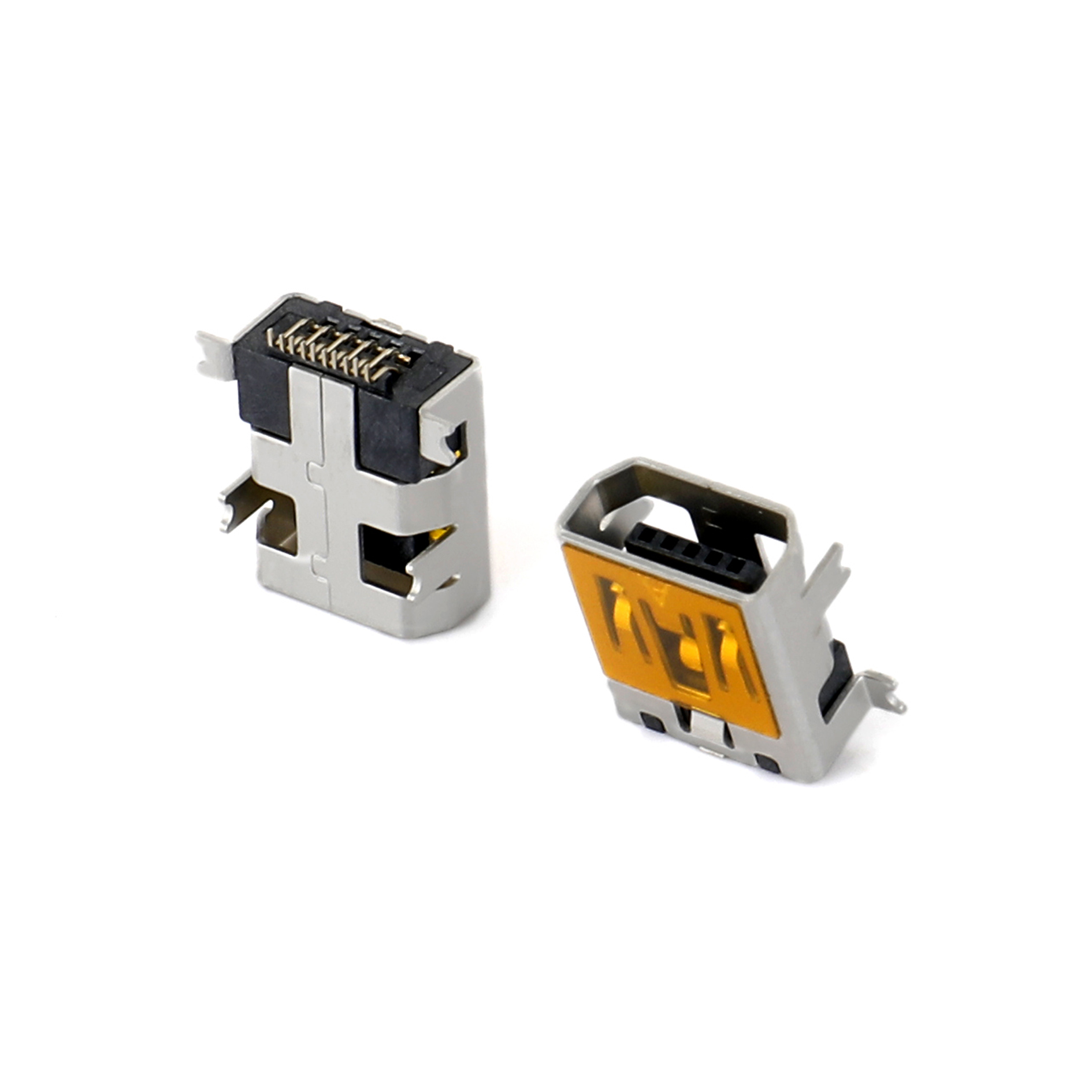 0210F-1851 MINI USB 10F SMT front plug rear patch