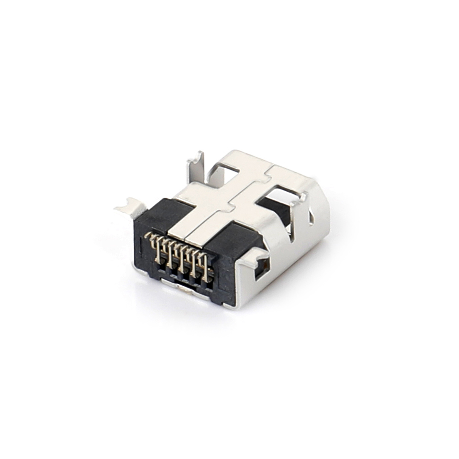 0210F-1851 MINI USB 10F SMT front plug rear patch